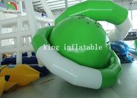 Игрушка воды Сатурна зеленого/белого брезента ПВК формы УФО раздувная плавая для взбираться