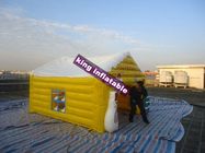 Раздувной желтый шатер события дома коробки и для крытого и на открытом воздухе дома