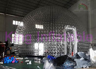 Шатер пузыря купола изготовленный на заказ раздувной, общий прозрачный раздувной шатер двора