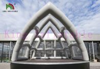 Белый шатер события ПВК раздувной с формой оперного театра Сиднея и прозрачной крышей