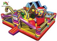 Дизайн надувного замка крупного плана ПВК темы конфеты красочный и изумительный для детей