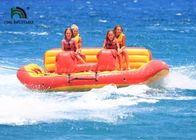 Рыбацкие лодки мухы брезента ПВК раздувные желтые/красная Товабле игрушка УФО для спорт пляжа