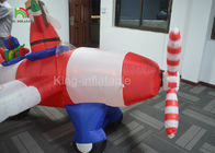 Подгонянная реклама Санта Клауса выдвиженческого раздувного стоящего рождества размера на открытом воздухе