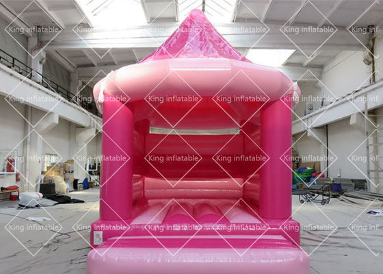 Надувной замок на открытом воздухе белого Carousel 4x3.5m раздувной для пользы свадьбы