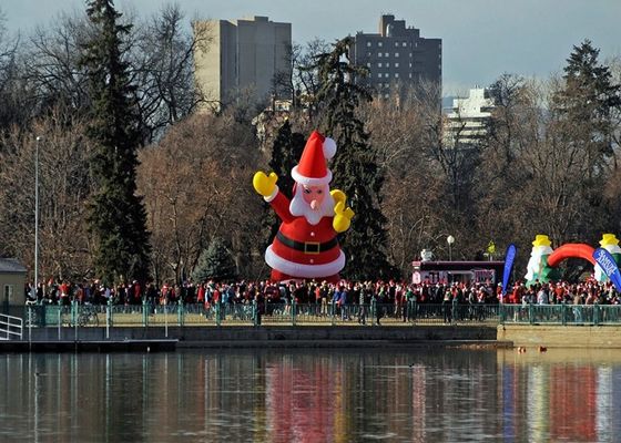 Огнеупорный   праздник раздувной Санта Клаус Xmas нейлона 210D