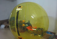 Прогулка желтого шарика раздувная на шарике воды для занятности детей