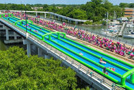 Подгонянное скольжение города игры водных видов спорта 100m длинное на открытом воздухе раздувное для взрослых