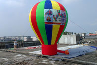 Воздушные шары изготовленной на заказ радуги гигантские раздувные рекламируя для событий продвижения