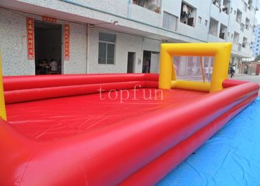 игры спортов брезента PVC 0.45mm до 0.55mm раздувные, двойное оборудование спортов футбольного поля пробки