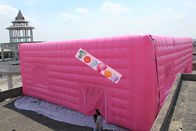 Кубик розовой ткани раздувной шить, воздуходувки зашитый раздувной шатер кубика
