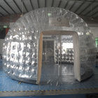 Напольный раздувной прозрачный шатер пузыря, шатер купола PVC ручной работы ясный
