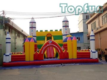 Замок центра старта Ракеты скача 10m x 10m подгонянные для парка атракционов