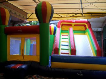 Смешное раздувное скольжение длины 10m Daycare с интересными домами хвастуна