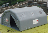 Укрытие серого шатра PVC раздувного аварийного медицинское на открытом воздухе временное