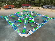 Емкость 150 человек полосы препятствий аквапарк крупного плана Infaltable