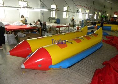 Персона 8 подгоняла Towable шлюпку банана PVC 0,9 mm для парка воды