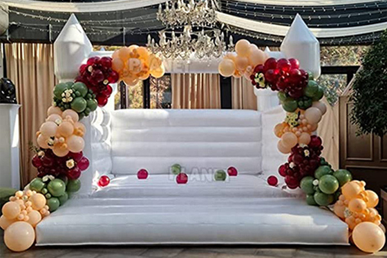 Белый надувной замок свадьбы 13фт кс 11.5фт кс 10фт надувные замки партии на открытом воздухе взрослые