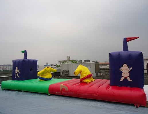 Высококачественный надувной игровой карнавал Батут Сумо Костюмы Bungee Run для взрослых и детей ﻿